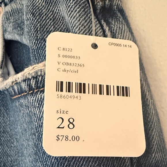 Free People Distressed Cropped Jeans in Blue - Picture 2 of 4